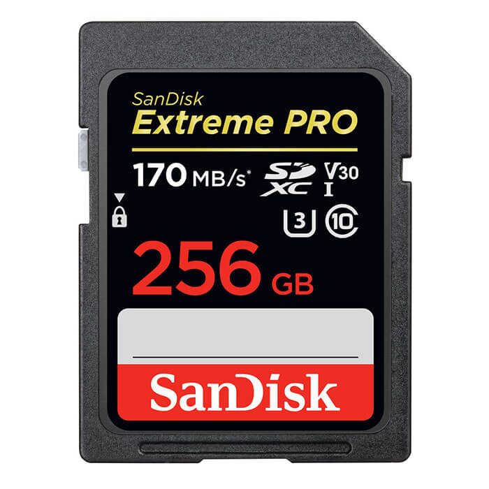 SanDisk Extreme PRO 256GB SDXC 170MB/s C10 UHS-I Memory Card