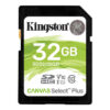 Kingston Canvas Select Plus 32GB SDHC 100MB/s C10 UHS-I Memory Card