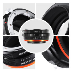 K&F M18105 Nikon (G)-NEX PRO high precision adapter {Orange}