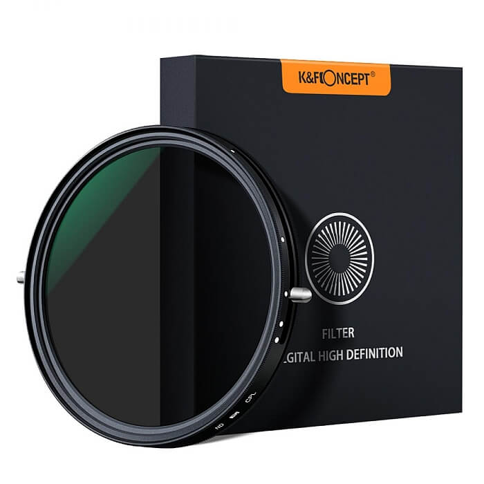 K&F CPL Variable Fader NDX ND2-ND32 Green Filter
