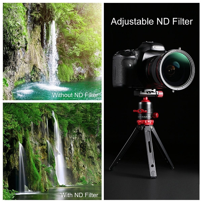 K&F CPL Variable Fader NDX ND2-ND32 Green Filter 4