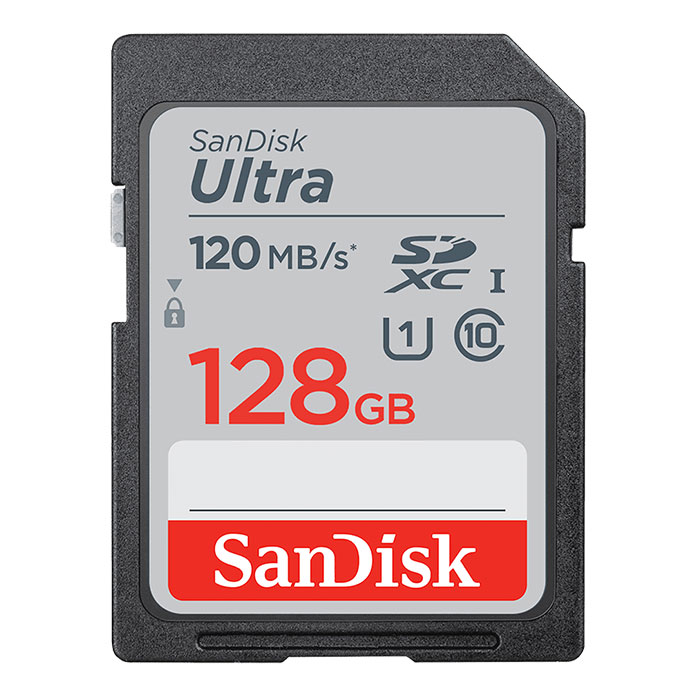 SanDisk Ultra 128GB SDHC 120MB/s C10 UHS-I Memory Card