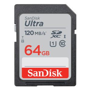 SanDisk Ultra 64GB SDHC 120MB/s C10 UHS-I Memory Card