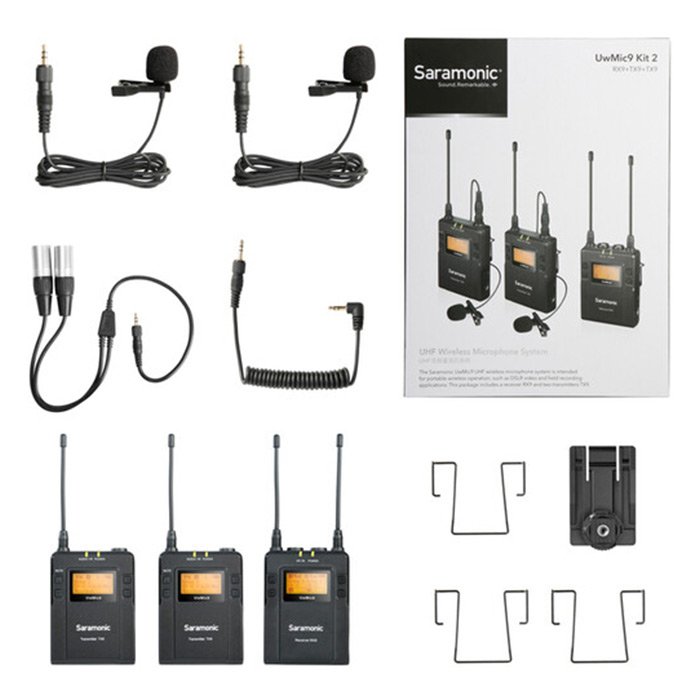 Saramonic UHF 2-Person Wireless Microphone System UwMic9 Kit2