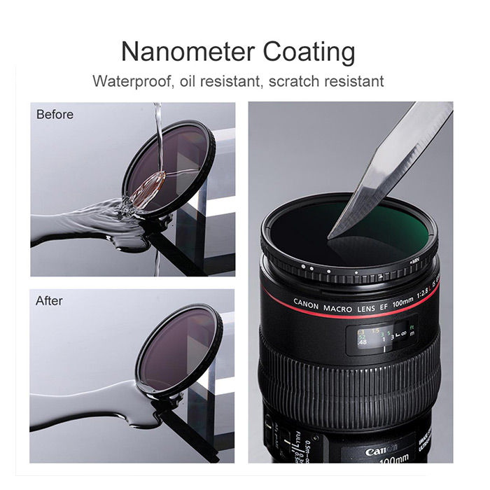 K&F Nano-X Variable Fader NDX ND8-ND128 Filter 4