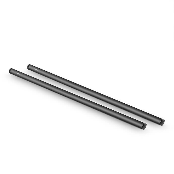 SmallRig 2pcs 15mm Black Aluminum Alloy Rod (M12-45cm) 18inch 1055 2