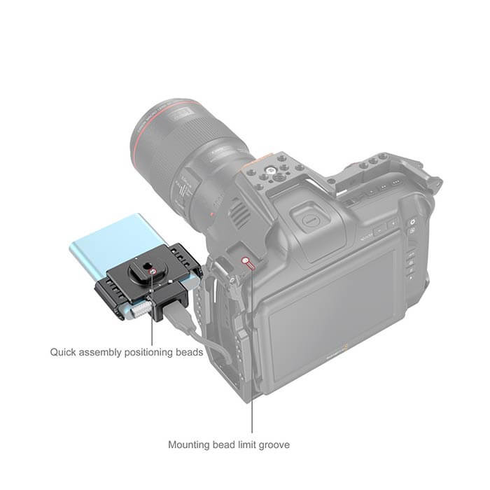 SmallRig T5/T7 SSD Mount for Blackmagic Pocket Cinema Camera 6K PRO 3272 4