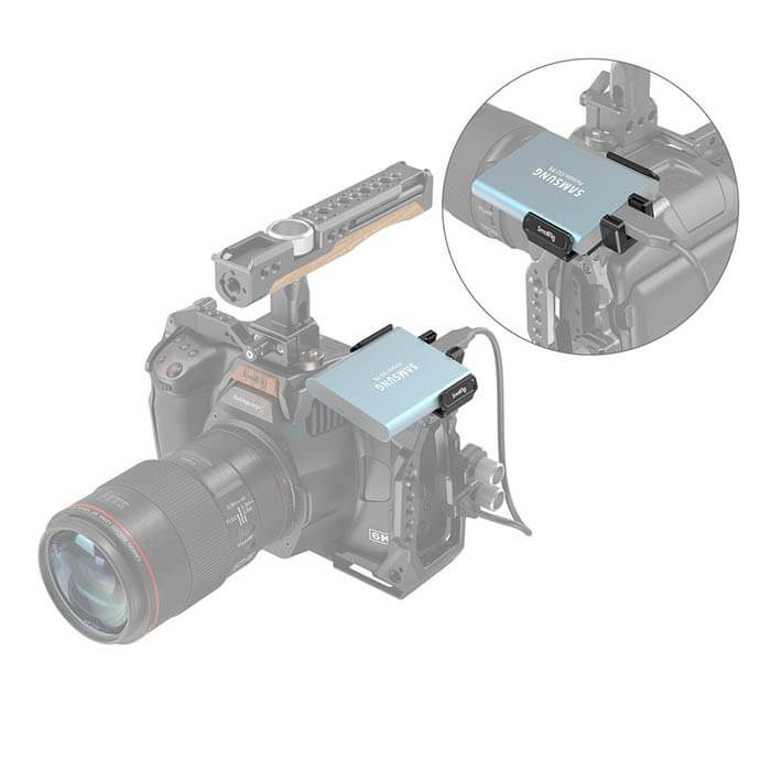 SmallRig T5/T7 SSD Mount for Blackmagic Pocket Cinema Camera 6K PRO 3272 6