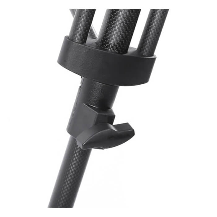 CAME-TV TP-606B Carbon Fiber Tripod with Fluid Head and Mid-Level Spreader 3