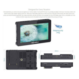 CAME-TV 5.5in Touch Screen DSLR Camera Field Monitor F5-PRO