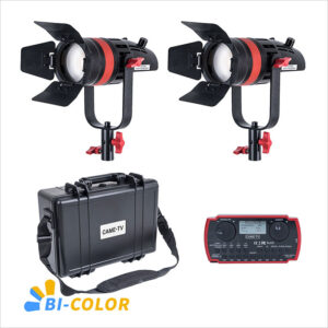 CAME-TV Boltzen Q-55S 55W Bi-Color LED Fresnel {2-Light Kit} with Case Q-55S-2KIT