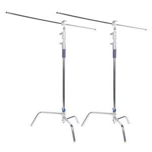 CAME-TV 2sets 3.3m Studio Centry Detachable C-Stand with Grip Arm & Line Resizer SDC2