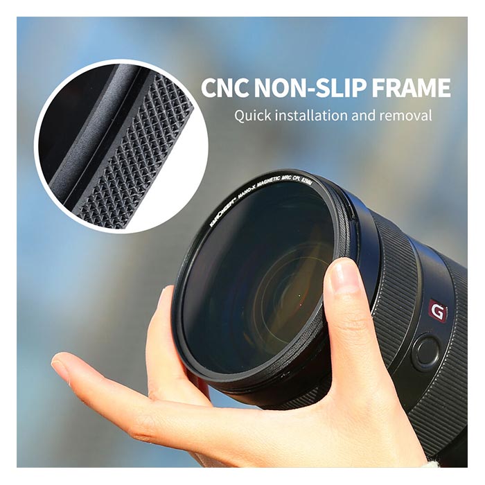 K&F Concept Magnetic UV CPL and ND1000 Filter Kit with Case 7