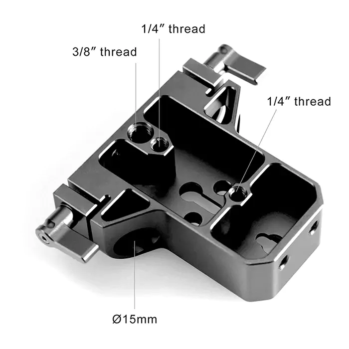SmallRig Baseplate with Dual 15mm Rod Clamp