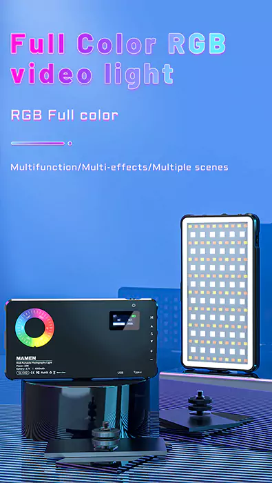 Mamen RGB Color Video LED Light {10W} LED-C02