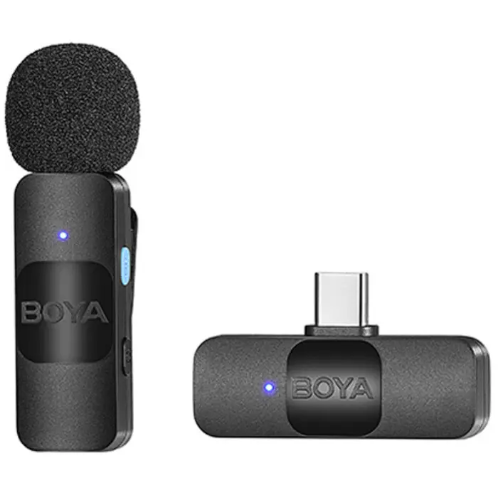 BOYA BY-V10 Ultracompact Wireless Microphone System with USB-C for Mobile (2.4 GHz) 1
