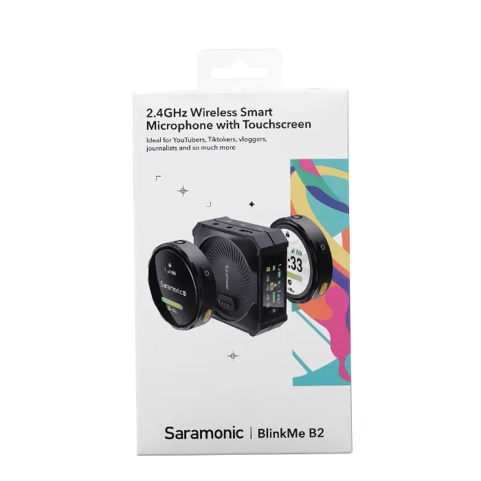 Saramonic BlinkMe B2 2.4GHz Wireless Smart Microphone with Touchscreen 10