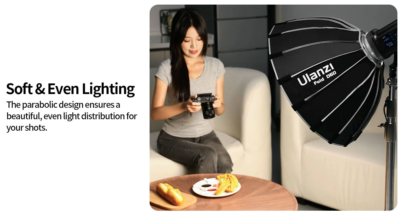 Ulanzi L054 60cm Parabolic Softbox with Mini Bowens Mount